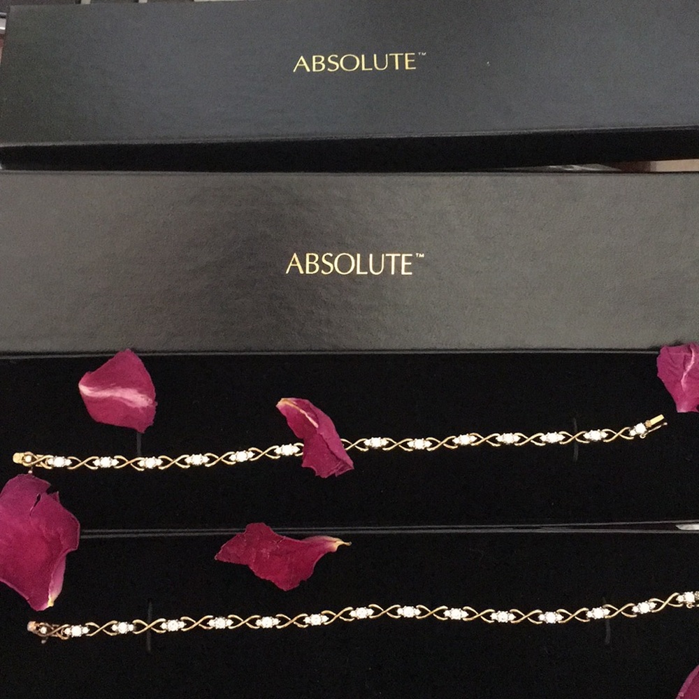 Absolute CZ 925 GP Bracelets x2